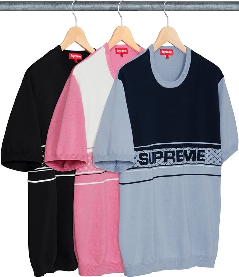 Chest Logo S/S Knit Top